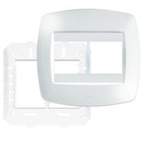 Placa 4"" X 4"" Com Suporte 4 Módulos Verticais Elegance - 2762 - Fame Placa 4x4 C-suporte 4 Placa 4"" X 4"" Com Suporte 4 Módulos Verticais Elegance - 2762 - Fame Placa 4x4 C-suporte 4