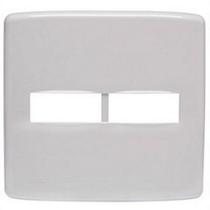 Placa 4 X 4 Para 2 Módulos Duale Up Branco Iriel