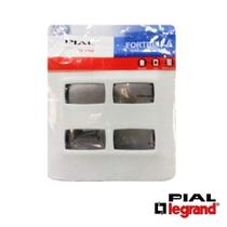 Placa 4 x 4 para 4 módulos separados fbp44s pial legrand linha fortbella Placa 4 x 4 para 4 módulos separados fbp44s pial legrand linha fortbella