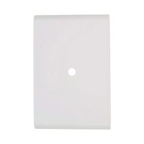 Placa 4x2 1 furo 9,5mm liz branca