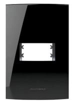 Placa 4x2 1 Módulo c/suporte Black Piano Inova Pro Class Alumbra