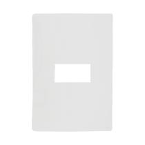 Placa 4X2 1 Módulo Com Suporte Branco I9 96070 Ilumi