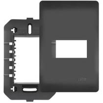 Placa 4X2 1 Modulo Habitat Black Ref 4071 Fame Placa 4X2 1 Modulo Habitat Black Ref 4071 Fame