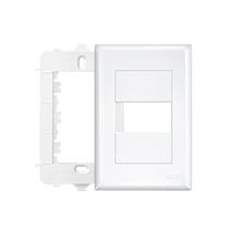 Placa 4x2 1 módulo Horizontal c/ Suporte Fame Evidence