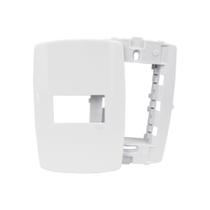 Placa 4X2 1 MODULO HORIZONTAL C/ SUPORTE - SLIM - Ilumi 82070