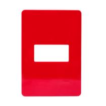 Placa 4x2 1 Modulo Horizontal N1371.1 CE Cereja, Linha Unno Life, ABB