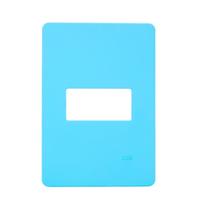 Placa 4x2 1 Modulo Horizontal N1371.1 SK Azul Sky, Linha Unno Life, ABB