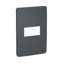 Placa 4x2 1 Módulo Stellar Black Orion Schneider