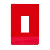 Placa 4x2 1 Modulo Vertical N1371.1V CE Cereja, Linha Unno Life, ABB