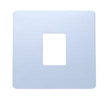 Placa 4x2 1 Modulo Vertical N1371.1V PR Prata, Linha Unno Life, ABB