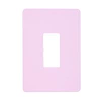 Placa 4x2 1 Modulo Vertical N1371.1V RS Rosa, Linha Unno Life, ABB Placa 4x2 1 Modulo Vertical N1371.1V RS Rosa, Linha Unno Life, ABB