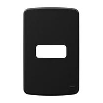 Placa 4x2 1 posição preto compose - weg