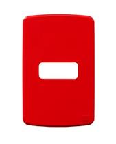Placa 4x2 1 Posição Vermelho Composé WEG Placa 4x2 1 Posição Vermelho Composé WEG