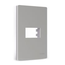 Placa 4x2 1 Posto com Suporte Gris Infiniti Plus Margirius Placa 4x2 1 Posto com Suporte Gris Infiniti Plus Margirius