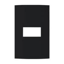 Placa 4x2 1 posto horiz ebony clean - MarGirius