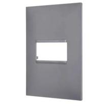 Placa 4x2 1 Posto Pial Plus+ Legrand Cinza 618501CZ Placa 4x2 1 Posto Pial Plus+ Legrand Cinza 618501CZ