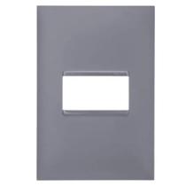 Placa 4x2 1 Posto Pial Plus+ Legrand Cinza 618501CZ