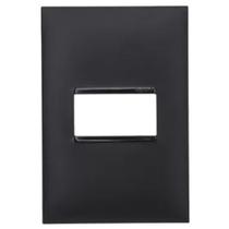 Placa 4x2 1 Posto Pial Plus+ Legrand Preto 618501PT Placa 4x2 1 Posto Pial Plus+ Legrand Preto 618501PT