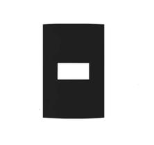 Placa 4x2 1 Posto Preto Ebony Clean Margirius Placa 4x2 1 Posto Preto Ebony Clean Margirius