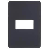 Placa 4x2 1 Posto Stellar Black Orion - S730101294 - SCHNEIDER Placa 4x2 1 Posto Stellar Black Orion - S730101294 - SCHNEIDER