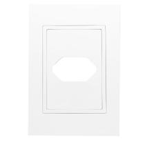 Placa 4x2 1 Tomada Horizontal com Suporte - RVB-1300/67 - RAVENNA Placa 4x2 1 Tomada Horizontal com Suporte - RVB-1300/67 - RAVENNA