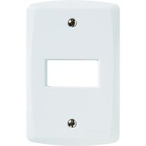 Placa 4x2 1P Horizontal Branco Lux 2 TramontinaPlaca 4x2 1P Horizontal Branco Lux 2 Tramontina - Tra