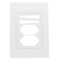 Placa 4x2 2 Interruptor com Suporte Branca - RVB-1300/64 - RAVENNA