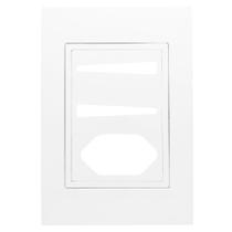 Placa 4x2 2 Interruptores 1 Tomada Suporte RVB-1300-79 Ravenna Placa 4x2 2 Interruptores 1 Tomada Suporte RVB-1300-79 Ravenna