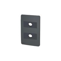 Placa 4x2 2 Mod e Saída Fio Grafite Orion Schneide S70866894 Placa 4x2 2 Mod e Saída Fio Grafite Orion Schneide S70866894