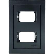 Placa 4x2 2 Modelos Com Suporte Preto Fosco - Ekp-30000-38 - Dicompel Placa 4x2 2 Modelos Com Suporte Preto Fosco - Ekp-30000-38 - Dicompel