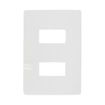 Placa 4X2 2 Módulo Com Suporte Branco I9 96080 Ilumi Placa 4X2 2 Módulo Com Suporte Branco I9 96080 Ilumi