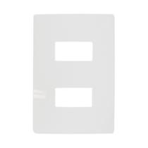 Placa 4x2 2 Módulo Com Suporte Branco i9 96080 Ilumi Placa 4x2 2 Módulo Com Suporte Branco i9 96080 Ilumi