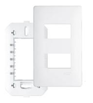 Placa 4x2 2 Módulo Distanciados Com Suporte Habitat - Fame