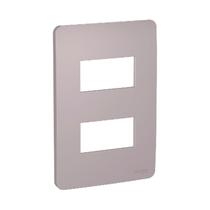 Placa 4x2 2 Módulos Axis Grey Orion Schneider