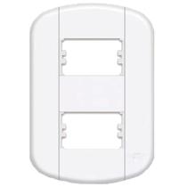 Placa 4x2 2 Módulos Distanciados Blanc Mais 11439380 Fame Placa 4x2 2 Modulos Distanciados B