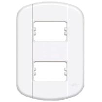 Placa 4x2"" - 2 Módulos Distanciados Blanc Mais - 11439380 - FAME