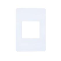 Placa 4x2 2 Modulos Horizontal N1372.1 BL Branca, Linha Unno, ABB Placa 4x2 2 Modulos Horizontal N1372.1 BL Branca, Linha Unno, ABB