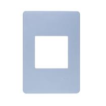 Placa 4x2 2 Modulos Horizontal N1372.1 PR Prata, Linha Unno Life, ABB Placa 4x2 2 Modulos Horizontal N1372.1 PR Prata, Linha Unno Life, ABB