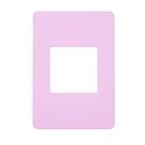 Placa 4x2 2 Modulos Horizontal N1372.1 RS Rosa, Linha Unno Life, ABB Placa 4x2 2 Modulos Horizontal N1372.1 RS Rosa, Linha Unno Life, ABB