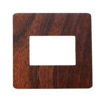 Placa 4x2 2 Modulos Horizontal N1372.1 WG Wengue, Linha Unno Life, ABB Placa 4x2 2 Modulos Horizontal N1372.1 WG Wengue, Linha Unno Life, ABB