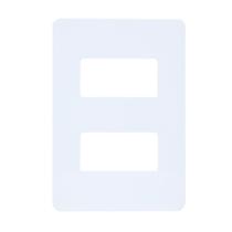 Placa 4x2 2 Modulos Horizontal N1372.2 BL Branca Linha Unno Placa 4x2 2 Modulos Horizontal N1372.2 BL Branca Linha Unno