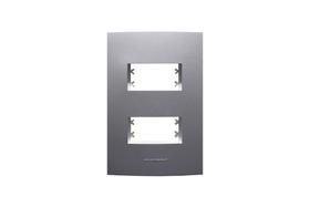 Placa 4x2 2 Módulos Inova Pro Class 85477 Alumbra Grafite Placa 4x2 2 Módulos Inova Pro Class 85477 Alumbra Grafite