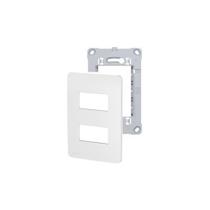 Placa 4X2 2 Módulos S730121274 Gamma Silver Orion Schneider