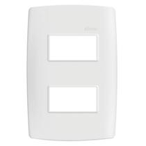 Placa 4x2 2 Módulos Separada com Suporte Simon Placa 4x2 2 Módulos Separada com Suporte Simon