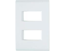 Placa 4x2 2 Módulos Separados Branco 57106/206 Tramontina Liz
