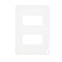 Placa 4x2 2 Modulos Separados Horizontal N1372.2 CR Creme, Linha Unno Life, ABB Placa 4x2 2 Modulos Separados Horizontal N1372.2 CR Creme, Linha Unno Life, ABB