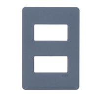 Placa 4x2 2 Modulos Separados Horizontal N1372.2 GF Grafite, Linha Unno Life, ABB Placa 4x2 2 Modulos Separados Horizontal N1372.2 GF Grafite, Linha Unno Life, ABB