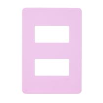 Placa 4x2 2 Modulos Separados Horizontal N1372.2 RS Rosa, Linha Unno Life, ABB Placa 4x2 2 Modulos Separados Horizontal N1372.2 RS Rosa, Linha Unno Life, ABB