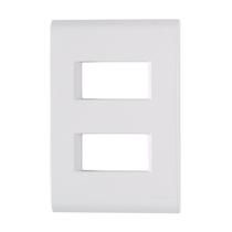 Placa 4x2 2 Módulos Separados Tramontina Liz Branca