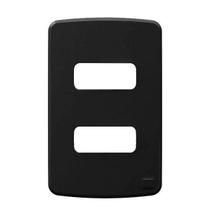 Placa 4x2" 2 posições composé preto